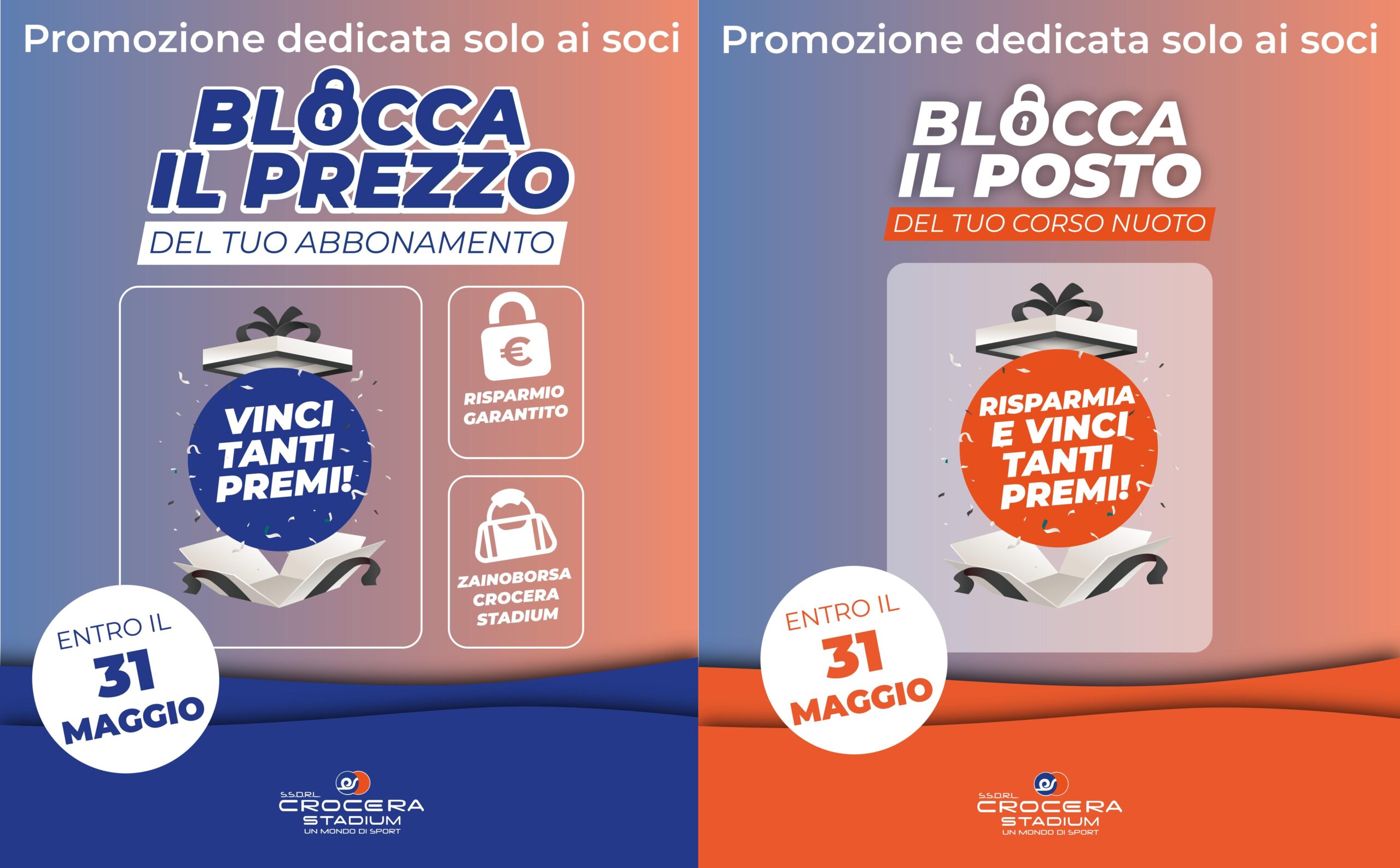Blocca prezzo e Blocca posto
