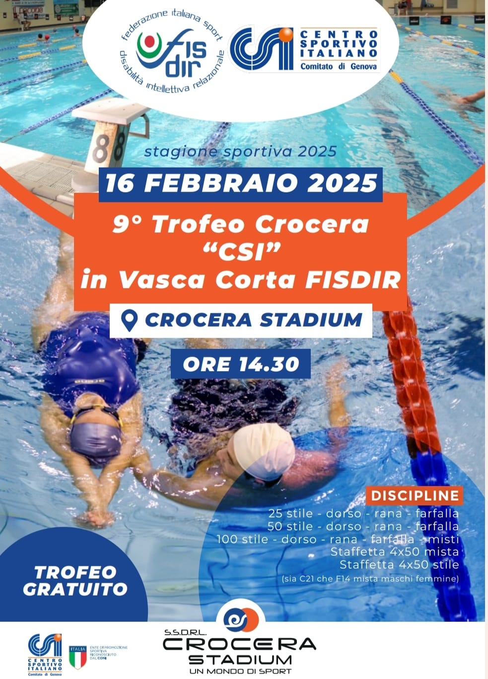 FISDIR – IX EDIZIONE DEL TROFEO FISDIR – CSI – DOMENICA 16 FEBBRAIO