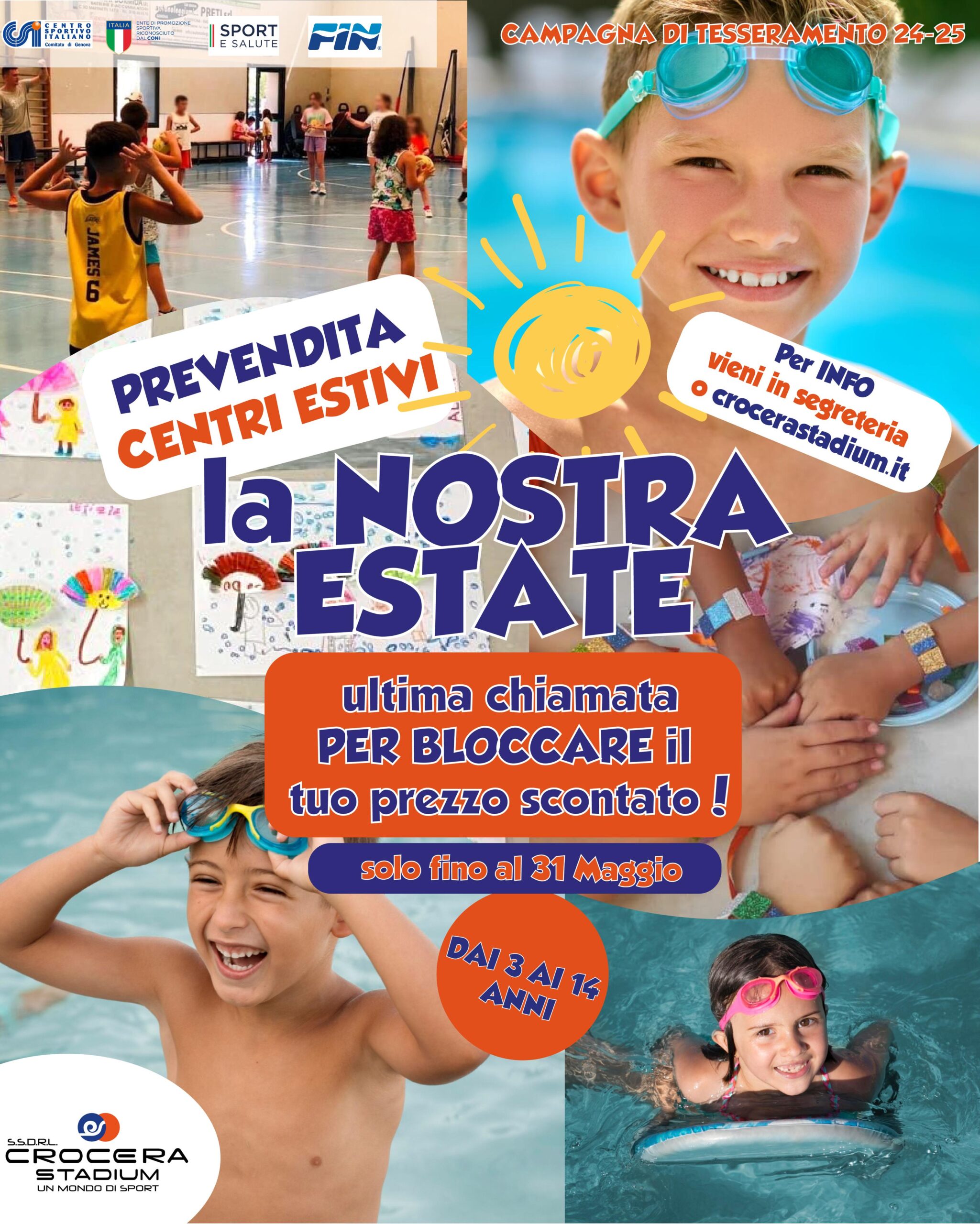 Centri Estivi Crocera Stadium: la nostra estate 2025