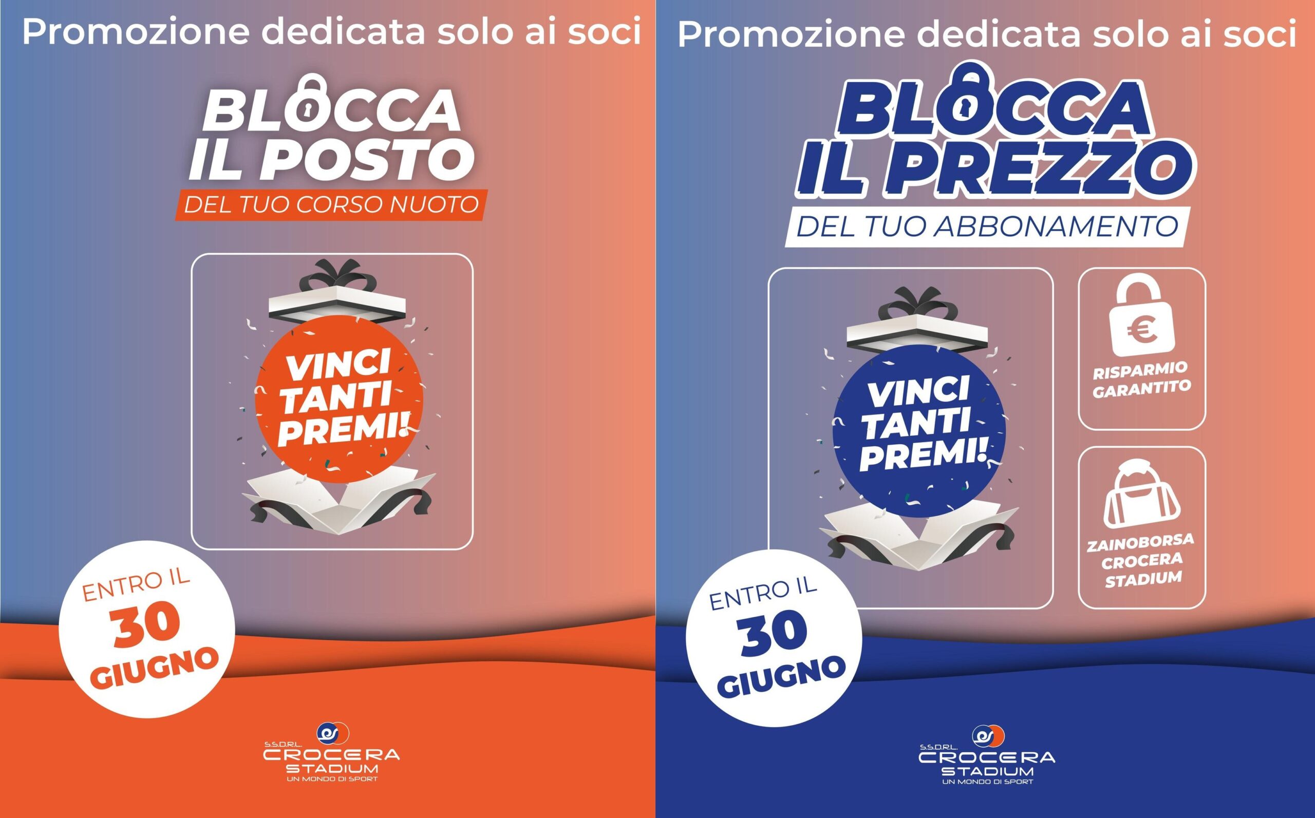 Blocca prezzo e Blocca posto