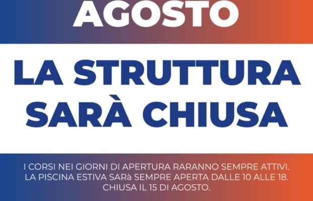 Chiusura Estiva