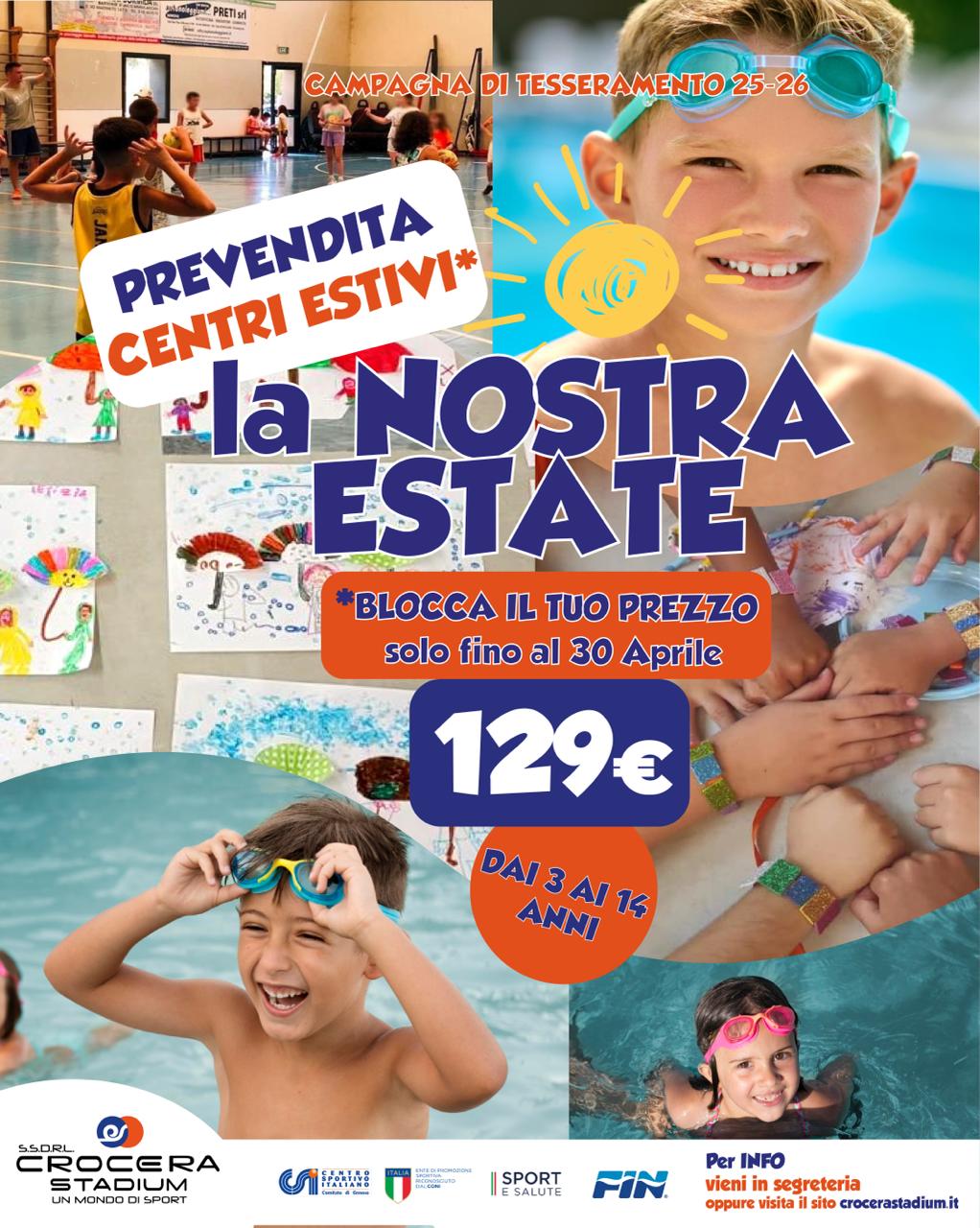 Centri Estivi Crocera Stadium: la nostra estate 2026
